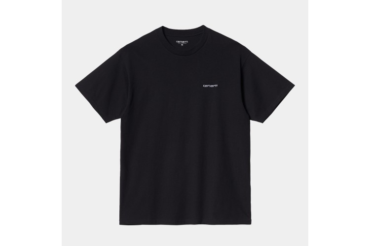 Carhartt WIP S/S Script Embroidery T-Shirt Black / White