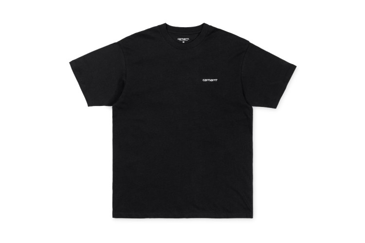 Carhartt Wip S/S Script Embroidery T-Shirt Black / White