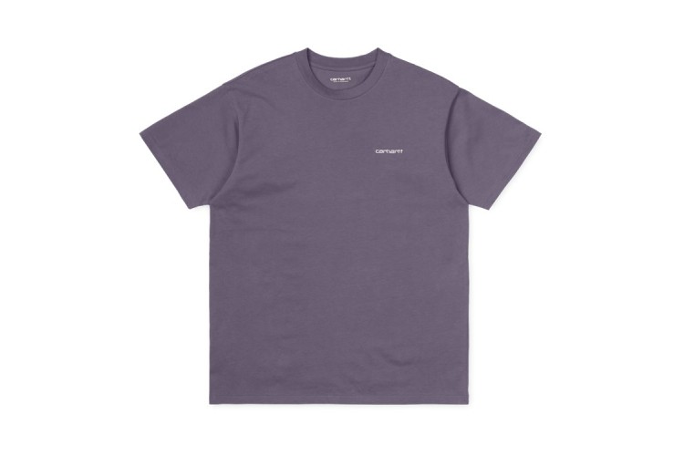 Carhartt Wip S/S Script Embroidery T-Shirt Decent Purple / White