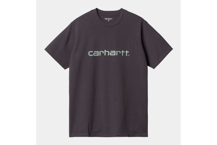 Carhartt WIP S/S Script T-Shirt Artichoke Purple / Misty Sage