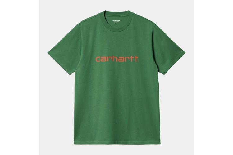 Carhartt WIP S/S Script T-Shirt Bonsai Green / Brick