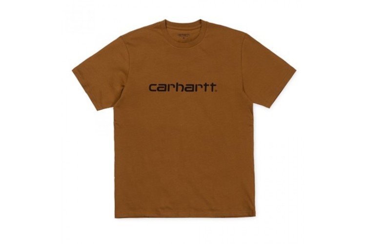 Carhartt Wip S/S Script T-Shirt Hamilton Brown