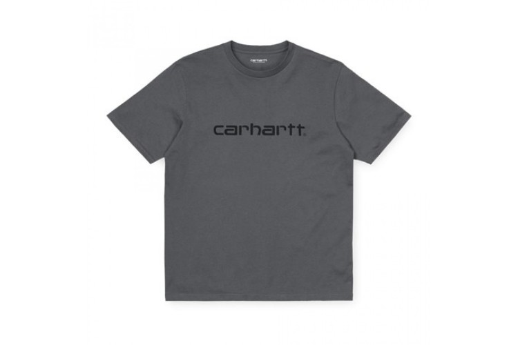 Carhartt Wip S/S Script T-Shirt Husky Grey