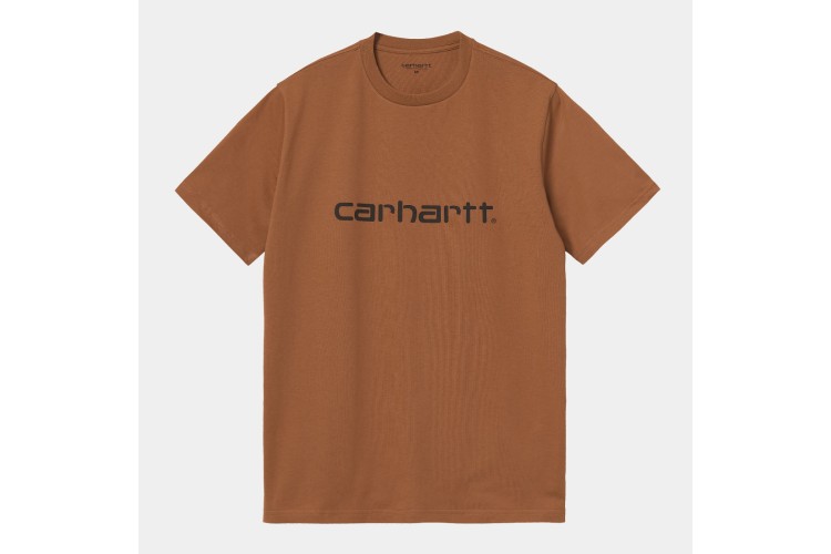 Carhartt WIP S/S Script T-Shirt Rum Orange / Black