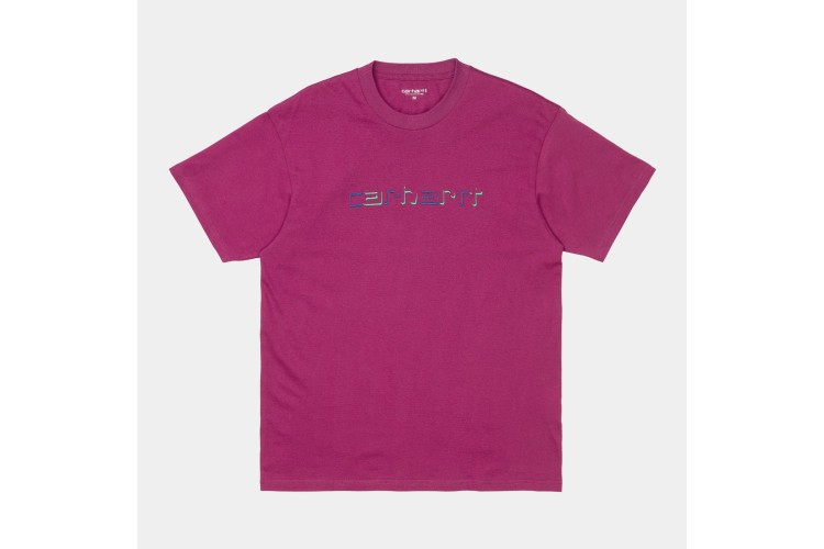 Carhartt WIP S/S Shadow Script T-Shirt Tulip Pink