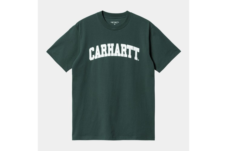 Carhartt WIP S/S University T-Shirt Juniper Green / White