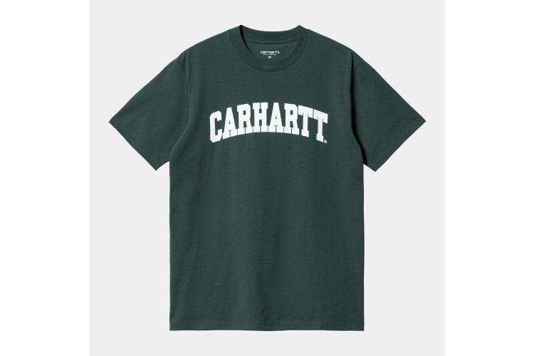 Carhartt WIP S/S University T-Shirt Juniper Green / White