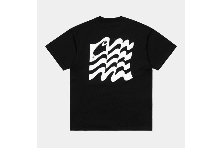 Carhartt WIP S/S Wavy State T-Shirt Black / White