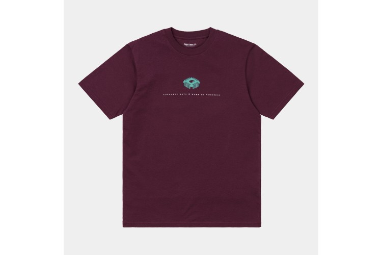 Carhartt WIP S/S WIP Data T-Shirt Shiraz Burgundy