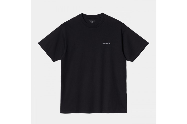 Carhartt WIP Script Chest Embroidery T-Shirt Black / White