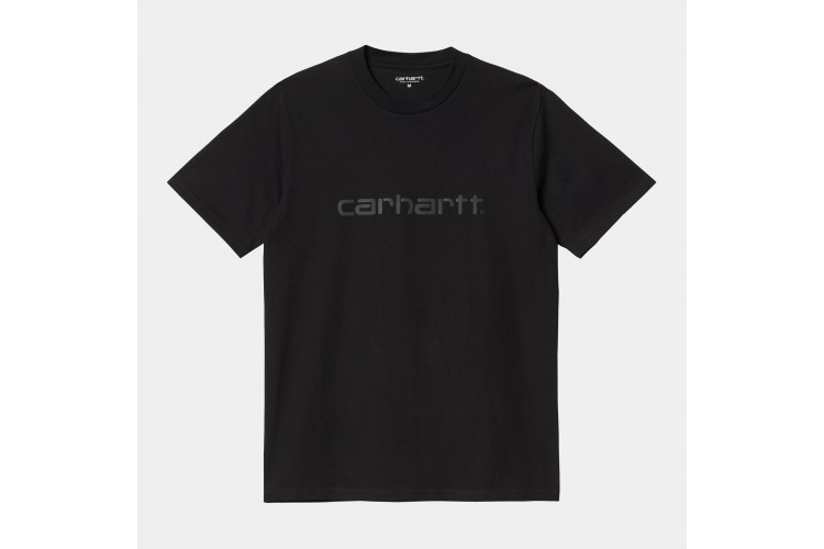 Carhartt WIP Script Classic T-Shirt Black / Reflective Grey