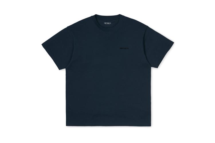 Carhartt Wip Script Embroidery T-Shirt Admiral / Black