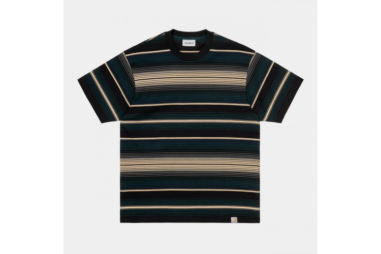 Carhartt WIP Tuscon Stipe T-Shirt Fraiser Green