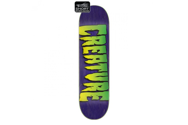 Creature Logo Stumps Skate Deck Purple
