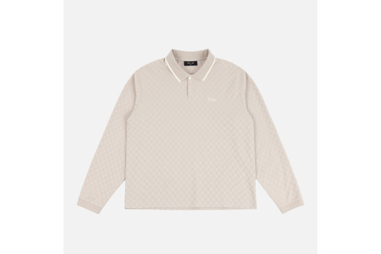 Dime Jacquard LS Polo
