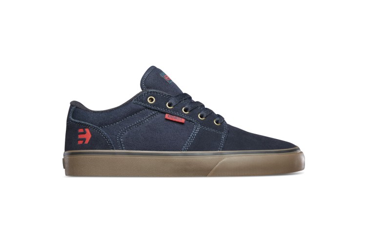 Etnies Barge LS Skate Shoes Navy / Gum / Gold