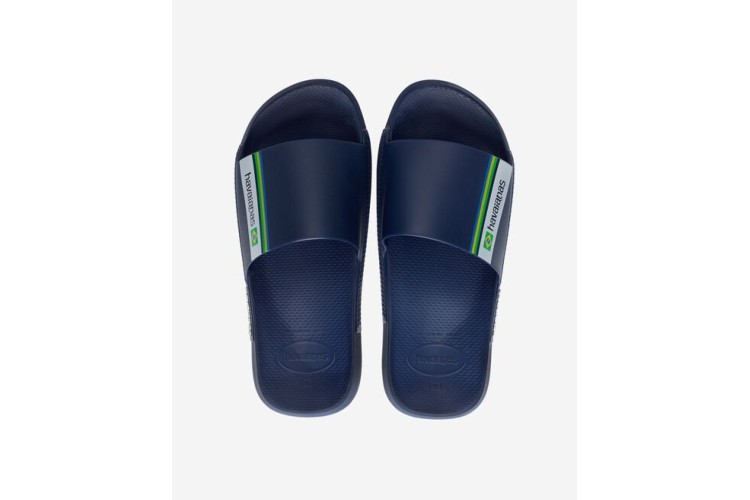 Havaianas Slide Brasil Navy Blue