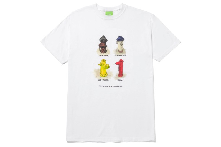 HUF All Cities T-Shirt White