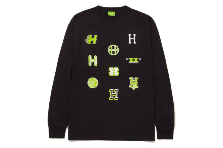HUF Allstar Team Long Sleeve T-Shirt Black