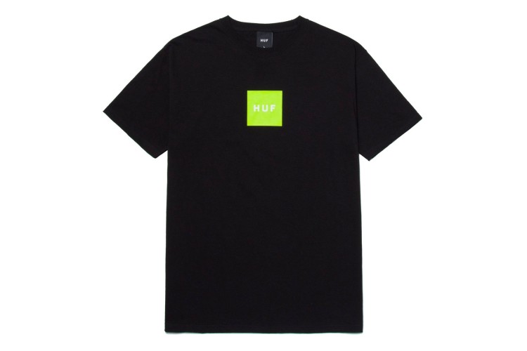 HUF Essentials Box Logo T-Shirt Black