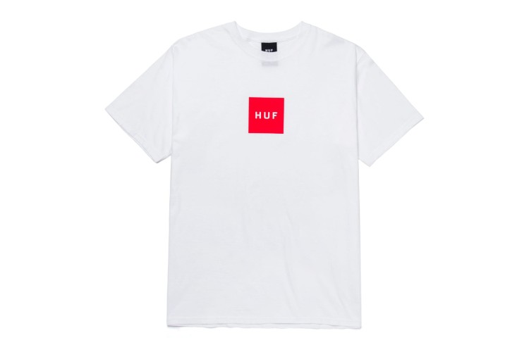 HUF Essentials Box Logo T-Shirt White
