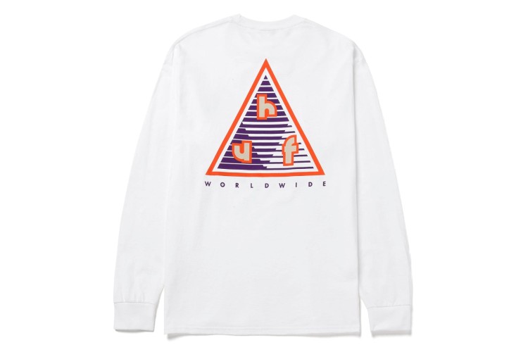 HUF High Adventure Long Sleeve T-Shirt White