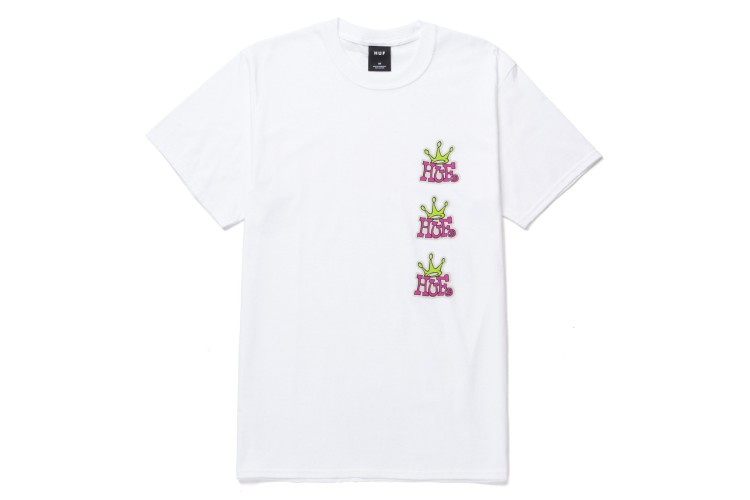 HUF Stack Crown T-Shirt White