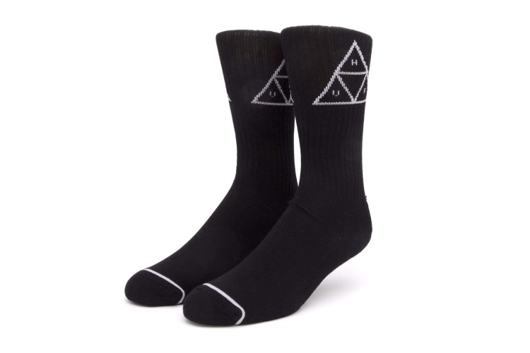 HUF Triple Triangle Crew Socks Black