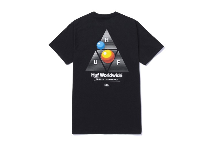 HUF Video Format Triple Triangle T-Shirt Black