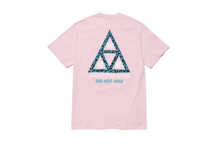 HUF Video Paradise Triple Triangle T-Shirt Pink