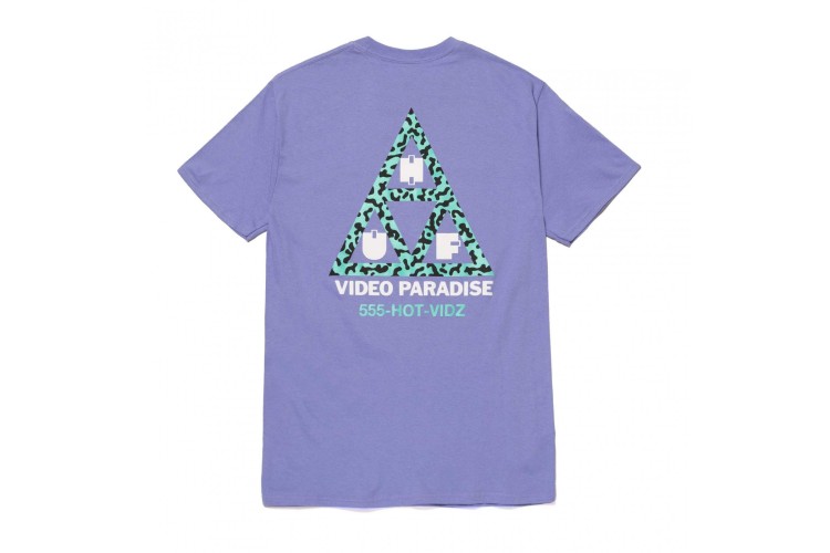 HUF Video Paradise Triple Triangle T-Shirt Violet