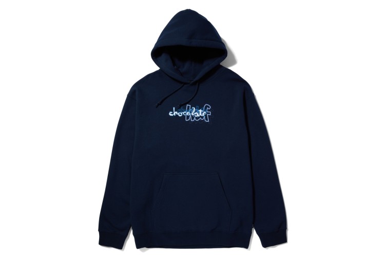 HUF x Chocolate Carson Hoodie Navy Blue