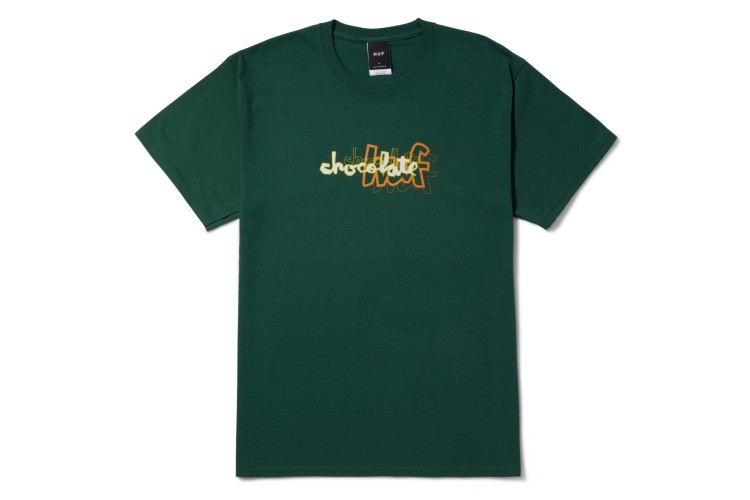 HUF x Chocolate Carson T-Shirt Forest Green