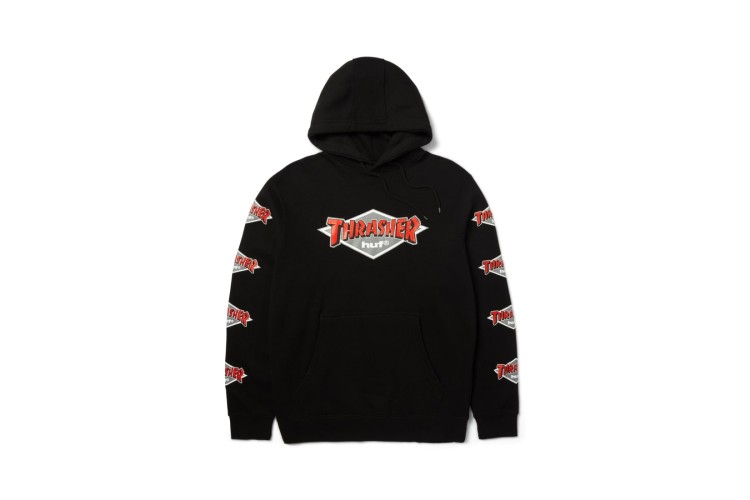HUF x Thrasher Logo Hoodie