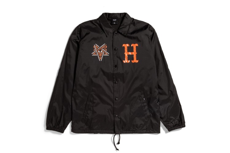 HUF x Thrasher Split Coaches Jacket Black