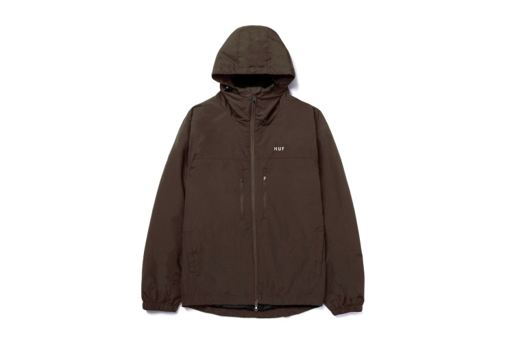 HUF Zip Standard Shell Jacket Chocolate