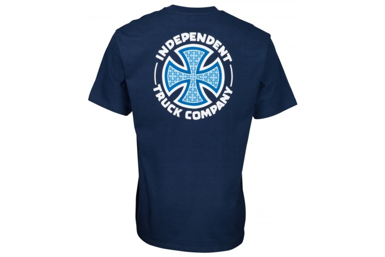Independent Repeat Cross T-Shirt Navy