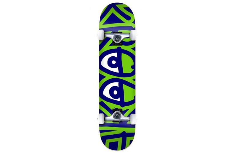 Krooked Bigger Eyes Complete Skateboard Green