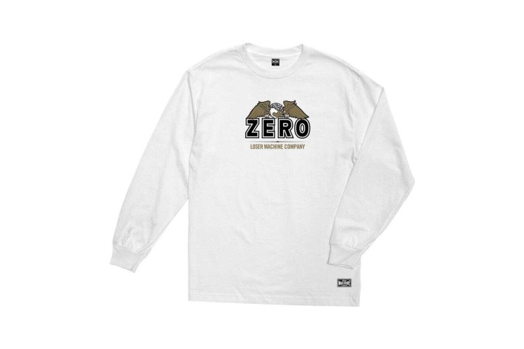 Loser Machine x Zero Condor Crest Long Sleeve T-Shirt White