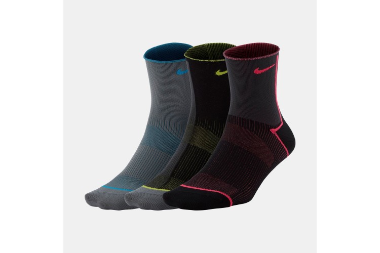 Nike Everyday Plus Lightweight 3 Pack Of Ankle Socks Multi