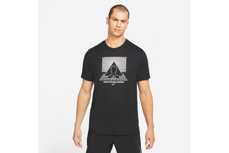 Nike Yoga Peace Through Practice T-Shirt Black