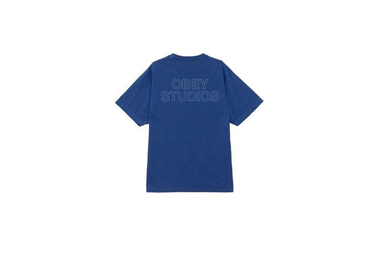 OBEY  Studios Outline Pigment Box Fit T-Shirt