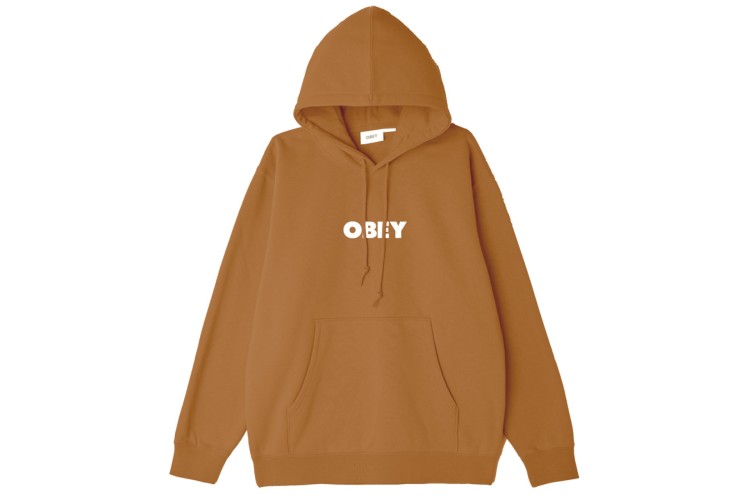 OBEY Bold Logo Premium Hood Brown Sugar