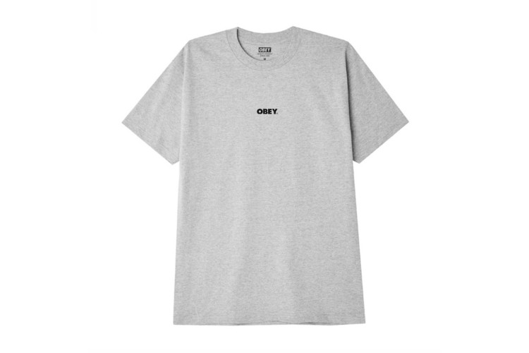 OBEY Bold mini Logo Classic T-Shirt Grey