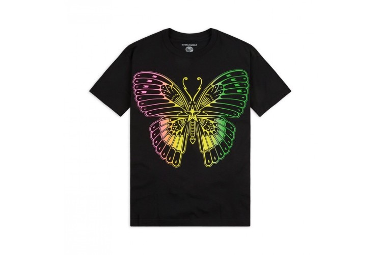 OBEY Butterfly Sustainable T-Shirt Black