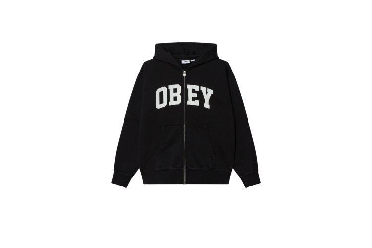 OBEY Control Faded Extra Heavy Zip Hood