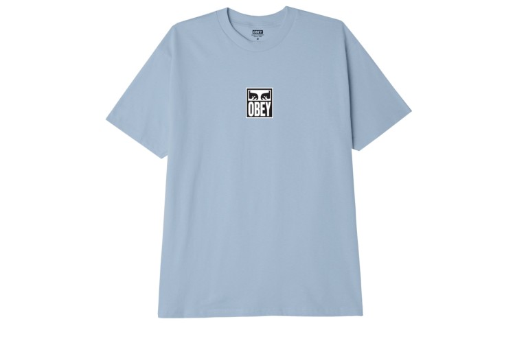 OBEY Eyes Icon 3 Classic T-Shirt Good Grey Blue