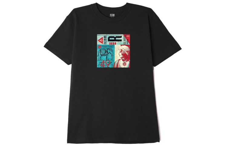 OBEY Fragile Cargo Classic T-Shirt Black