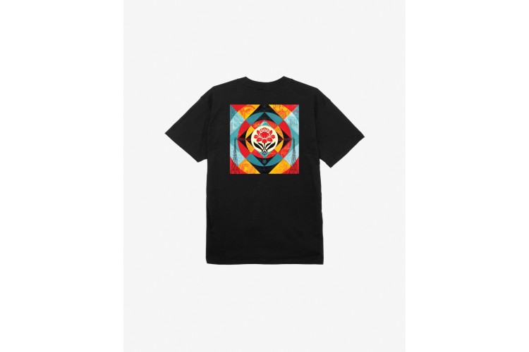 OBEY Geometric Power Canvas T-Shirt