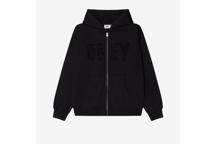 OBEY Hybrid Faded Extra Heavy Zip Hood